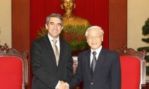 Tổng Bí thư Nguyễn Phú Trọng tiếp Tổng thống Cộng hòa Bun-ga-ri